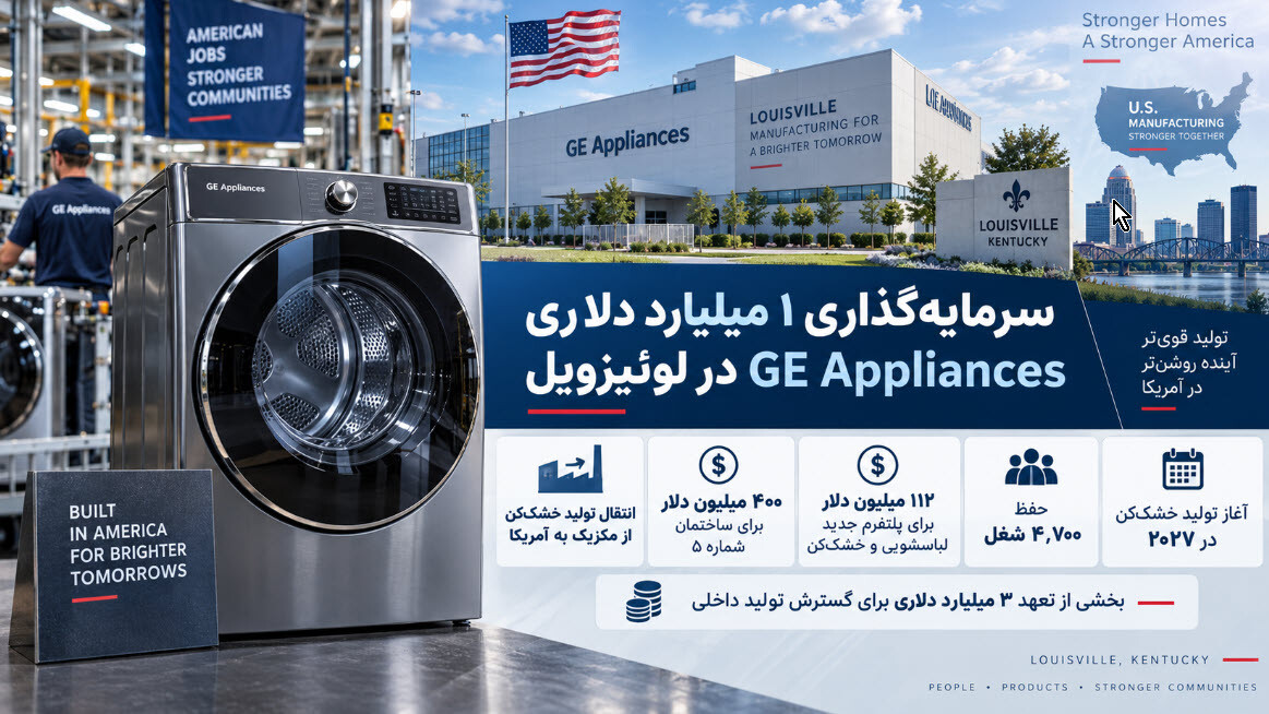 سرمایه‌گذاری ۱ میلیارد دلاری در کنتاکی توسط جنرال‌الکتریک