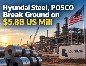 Hyundai Steel, POSCO Break Ground on $5.8B US Mill