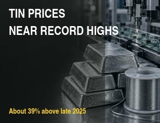 Tin Prices Stay Near Record Highs Eight Months After January Spike